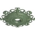 thumbnail image 3 of 38 3/8"OD x 6 5/8"ID x 2 7/8"P Orleans Ceiling Medallion (Fits Canopies up to 8 1/4"), Hand-Painted Athenian Green, 3 of 6