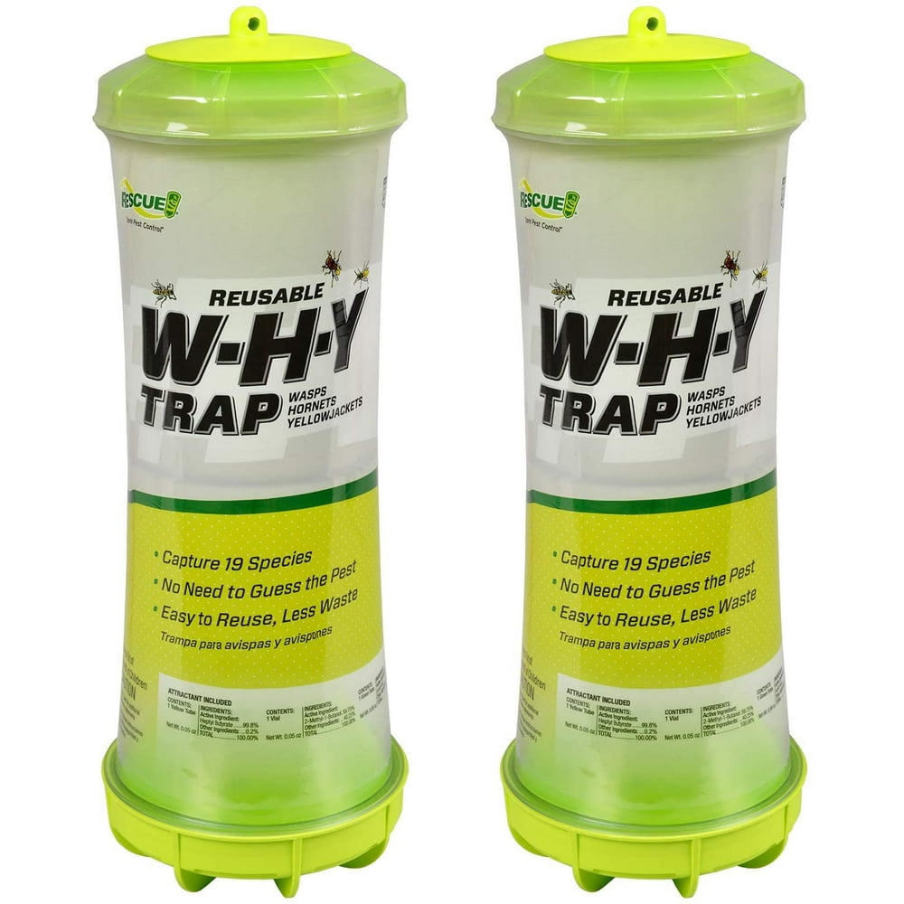 RESCUE! WHY Trap for Wasps, Hornets, & Yellowjackets Hanging Outdoor