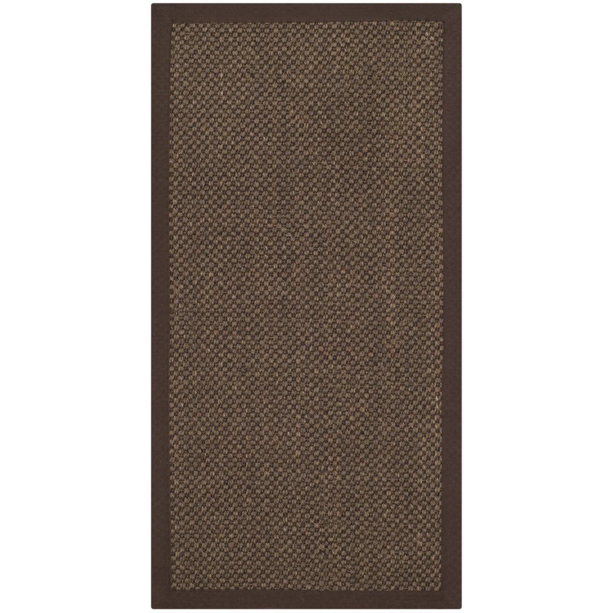 SAFAVIEH Natural Fiber Juniper Border Sisal Area Rug, Brown, 6' x 9'