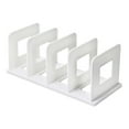 thumbnail image 4 of DOLITY Desktop Book Organizer Book Ends Desk for Home Office Book Stopper Magazine File White, 4 of 9