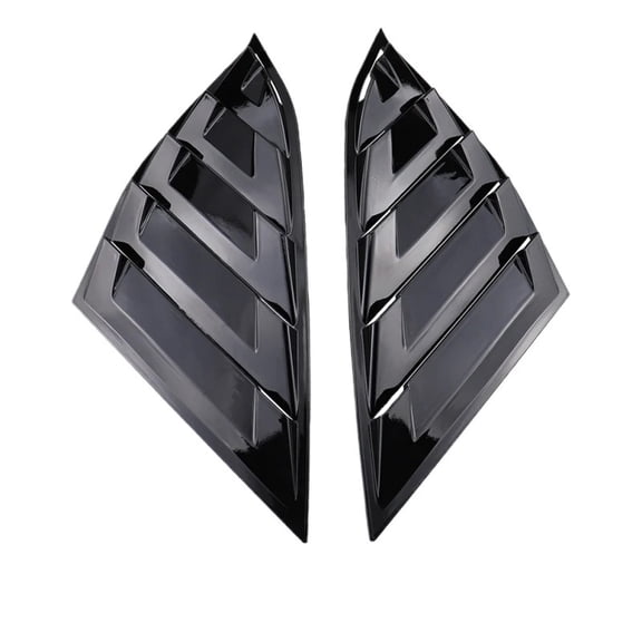 1 Pair Car Rear Quarter Window Louver Spoiler Scoops Panel Air Vent Shutter Blinds  Honda Accord 2018 2019 2020 2021