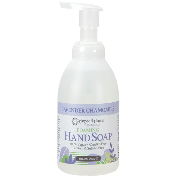 Ginger Lily Farms Botanicals All-Purpose Foaming Hand Soap Refill, 100% Vegan & Cruelty-Free, Lavender Chamomile Scent, 20 Fl Oz (Pack of 1)