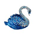 thumbnail image 2 of Dualoai Enamel Trinket Box s Holder Art Craft Hand Painted Ornament Decorative Table blue, 2 of 9