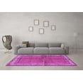 thumbnail image 3 of Ahgly Company Indoor Round Persian Purple Traditional Area Rugs, 6' Round, 3 of 4