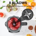 thumbnail image 6 of Soulgenix Blender for Smoothies, 50 oz Countertop Blender with Milkshake, Juice, Crush Ice and Pulse, 1200W Peak Watts, PowerCrush Food Processor with Self-Cleaning, Stainless Steel Blade, Black, 6 of 8