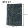 thumbnail image 3 of Rateoe Chemistry Formulas 2 Pattern Passport Holder Wallet Leather Mulit-purpose Travel Wallet Credit Cards Case ,Passport Cover for Women Men-6.5 in, 3 of 5