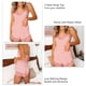 thumbnail image 3 of Pantalones Cortos De Pijama Para Mujer, Conjunto De Ropa De Dormir De Encaje Con Cuello En V, Tela Suave, Lavable A Máquina, Transpirable Para Hotel Para El Hogar ANGGREK Otros, 3 of 5