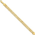 thumbnail image 2 of 14K Yellow Gold 8.5mm Solid Hand-Polished Fancy Link Bracelet (7 X 8.5) Made In Peru fl442-7, 2 of 5