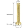 thumbnail image 2 of Brass Machine Screws, M3x20mm Phillips Pan Head Fastener Bolts for Furniture, Office Equipment, Electronics 36Pack, 2 of 6