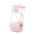 thumbnail image 2 of Alimentador de jaula de pájaros automáticos transparentes de fugas de alimentación de alimentación de comedero para alimentos para periquitos canarios Rosa, 2 of 8