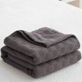 thumbnail image 5 of Dvumao Blankets and Throws, Cotton Knitted Gauze Cover Blanket Layer Thread Blanket Towel Quilt Double Cotton Conditioning Quilt Summer Quilt Small Blanket, Mom Gifts, 5 of 6