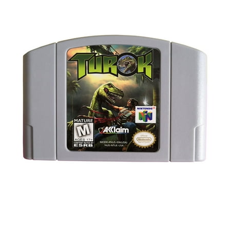 Turok Dinosaur Hunter Video Games Cartridge Card for N 64 Us Version