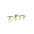 thumbnail image 2 of Living District Gene 4 Light Satin Gold And Frosted White Glass Wall Sconce, 2 of 8