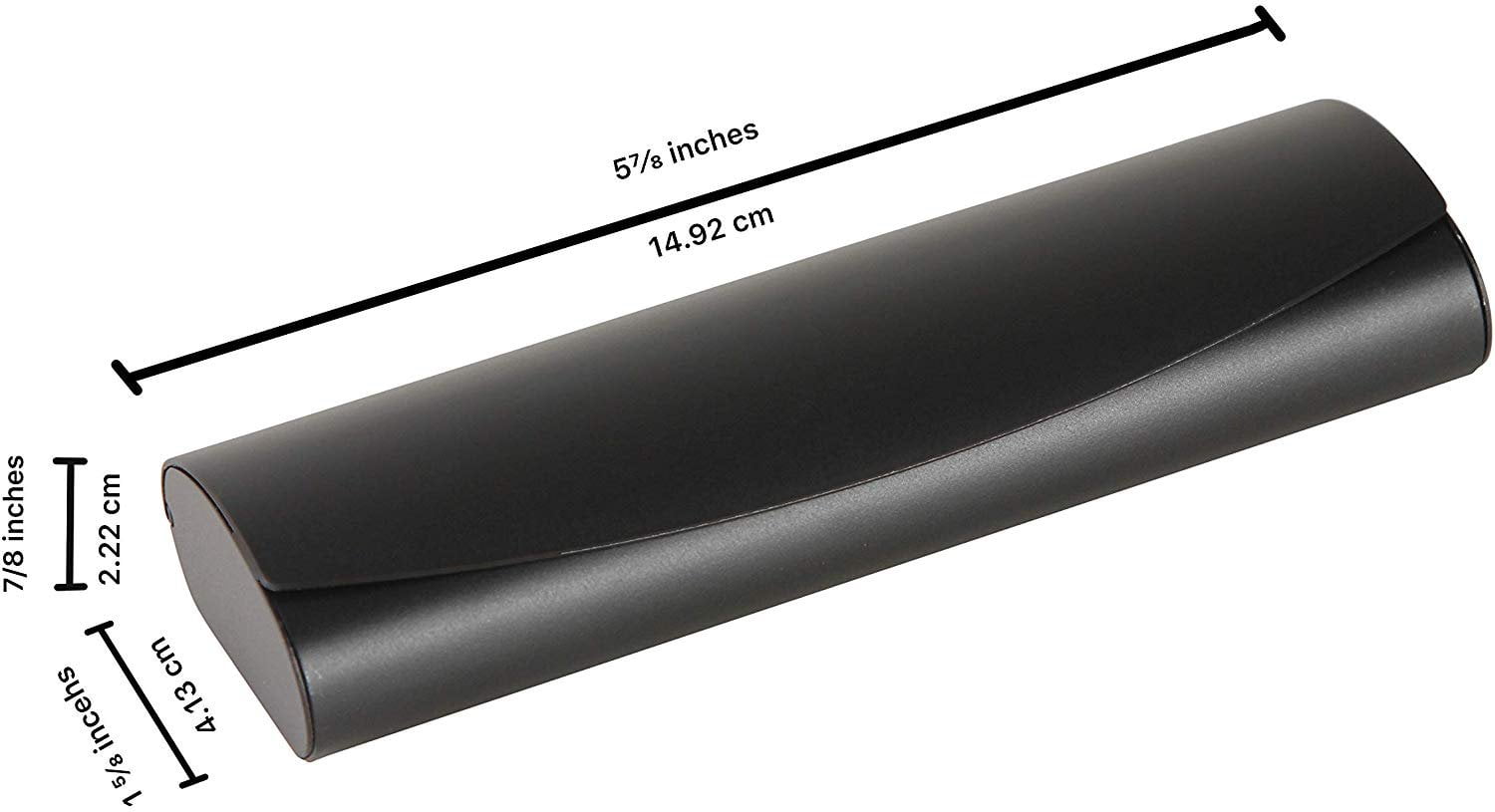 Aluminum Eyeglass Case for Small Frames in Black