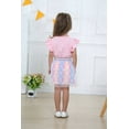 thumbnail image 3 of Toddler Girls Clothes Summer Outfits Sets Pink Unicorn T-shirt Tutu Skirt 2T, 3 of 6