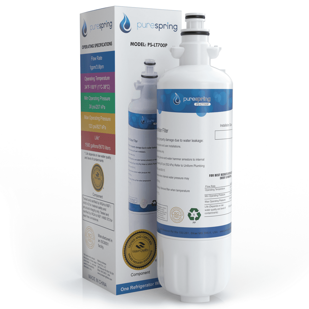 PureSpring Replacement Refrigerator Water Filter for LG ADQ36006101