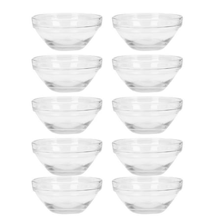 

NUOLUX Bowl Glass Face Bowlsdiy Cream Ice Dishes Candy Dips Dessert Oil Essential Stirring Skin Beauty Applicator Crystal Mini