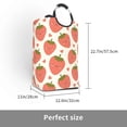 thumbnail image 3 of Lsque Hand Drawn Strawberry Laundry Basket, Laundry Hamper, Dirty Clothes Hamper for Laundry, Collapsible, Waterproof Laundry Baskets with Aluminum Handles for Laundry, Dorm, Family, 3 of 6