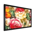 thumbnail image 2 of Designart 'Red and Yellow VIntage Flowers' Traditional Framed Art Print, 2 of 4