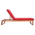 thumbnail image 3 of SAFAVIEH Solano Outdoor Patio Sunlounger, Natural/Red, 3 of 11