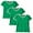vint green/White, variant on Aquaguard Women's Soccer Ringer Fine Jersey T-Shirt (3 Pack)