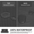 thumbnail image 5 of Funda de sofá elástica de jacquard, ideal para niños y mascotas, protector de muebles sin brazos, doble protector de futón resistente al agua, 5 of 5