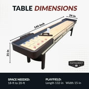 Hathaway Merlot Shuffleboard Table