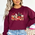 thumbnail image 6 of French Bulldogs and Coffee Valentine Sweatshirt, 6 of 8