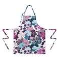 thumbnail image 2 of Pioneer Flower Floral Print Pattern Apron-Garden Aprons for Women with Pockets-Cotton Linen Waterproof Kitchen Cooking Gardening Aprons Adjustable for Kitchen,Cooking,BBQ and Salon 33x27 Inch, 2 of 7