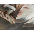 thumbnail image 4 of Ambesonne Rustic Quilted Bedspread Set 3 Pcs, Floral Pig Bubbly Barn Bath, Queen Size, Pink and Redwood, 4 of 5