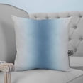 thumbnail image 4 of Light Blue Grey Ombre 18x18 Pillow Covers Set of 2, Modern Abstract Art Gradient Throw Pillow Covers Decorative Couch Cushion Case, Microfiber Square Pillowcases for Bedroom Car Living Room, 4 of 7