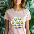 thumbnail image 5 of Christian Daisy Graphic T-Shirt Rejoice Always Bible Verse, Natural, Size 3XL, 5 of 6