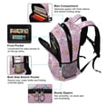 thumbnail image 5 of FORMRS Unisex Backpack Elementary School Travel Bookbag with Reflective Stripes, Purple Halloween, 5 of 7