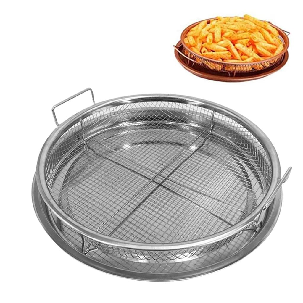 Oven Baking Mesh Tray Rack,Oil Leak Mesh Basket,Non-Stick Oven