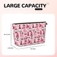 thumbnail image 4 of Picia Garden Gnomes Printed Leather Travel Toiletry Bag,Cosmetic Organizer, Makeup Travel Bag, Durable Travel Pouch, Compact Toiletry Bag, Travel Accessories, 4 of 6