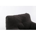 thumbnail image 6 of Bean Bag Chair with Filler, Teddy Bean Bag Sofa with Tufted Soft Stuffed Filling, Fluffy and Lazy Sofa, Comfy Cozy Bean Bag Chairs with Memory Foam for Dorm, Apartment, Living Room, Dark Gray, 6 of 9
