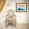 thumbnail image 3 of Seven Trees Design 24x19 Gold Ornate Wood Framed with Double Matting Museum Art Print Titled - Ocean Meets Sand II, 3 of 4