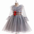 thumbnail image 5 of Moonsky Girls Scary Clown Costume Halloween Princess Fancy Dress Cute Dress Costume Tutu Halloween Clown Cosplay for Girls(150#Light Gray), 5 of 5