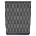 thumbnail image 5 of vidaXL 11.8"x11.8"x14.6" Black Polypropylene Solid Print Movies Planter Boxes 2 Count, 5 of 7