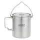 thumbnail image 1 of Taza para exterior Taza de agua portátil de olla de acero inoxidable de 750 ml con tapa y asa plegab Lixada Taza para exterior, 1 of 7