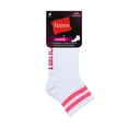 thumbnail image 4 of Calceta Corta Hanes para Mujer, Tipo Quarter Poliéster con Rayas 4 Pares Multicolor Unitalla, 4 of 4