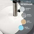 thumbnail image 4 of US Weight Free-Standing Fillable Umbrella Base - Rolling Base for Patio Umbrella Stand – White, 4 of 9
