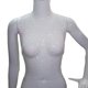 thumbnail image 1 of Top corto de malla para mujer, blusa sin tirantes, estilo urbano, bikini con pedrería cuello en V blanco, 1 of 7