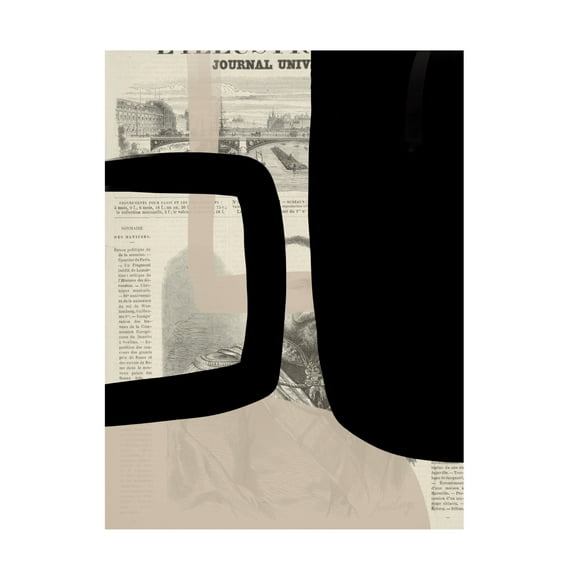 Trademark Fine Art Yopie Studio  Abstract paper II Canvas Wall Art