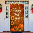 thumbnail image 3 of It’s Fall Y’all Door Cover Thanksgiving Backdrop Pumpkin Sunflower Baby Cow 71x35 Inch Cute Autumn Banner for Porch Wall Decor Fall Farm Party Photo Booth Props, 3 of 6