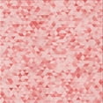 thumbnail image 1 of Ahgly Tapis d'Intérieur Lavable en Machine Carré Transitionnel Rose, 7 Pieds Carré, 1 of 7