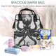 thumbnail image 5 of Fotbe Abstract Ink Octopus Mochila Maternidad - Lona de Sarga Impermeable, Mochila de Pañales de Gran Capacidad con Múltiples Bolsillos y Correas Ajustables, 5 of 6