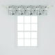 Underwater Window Valance Pack of 2 Repetitive Sketchy Drawing Style 