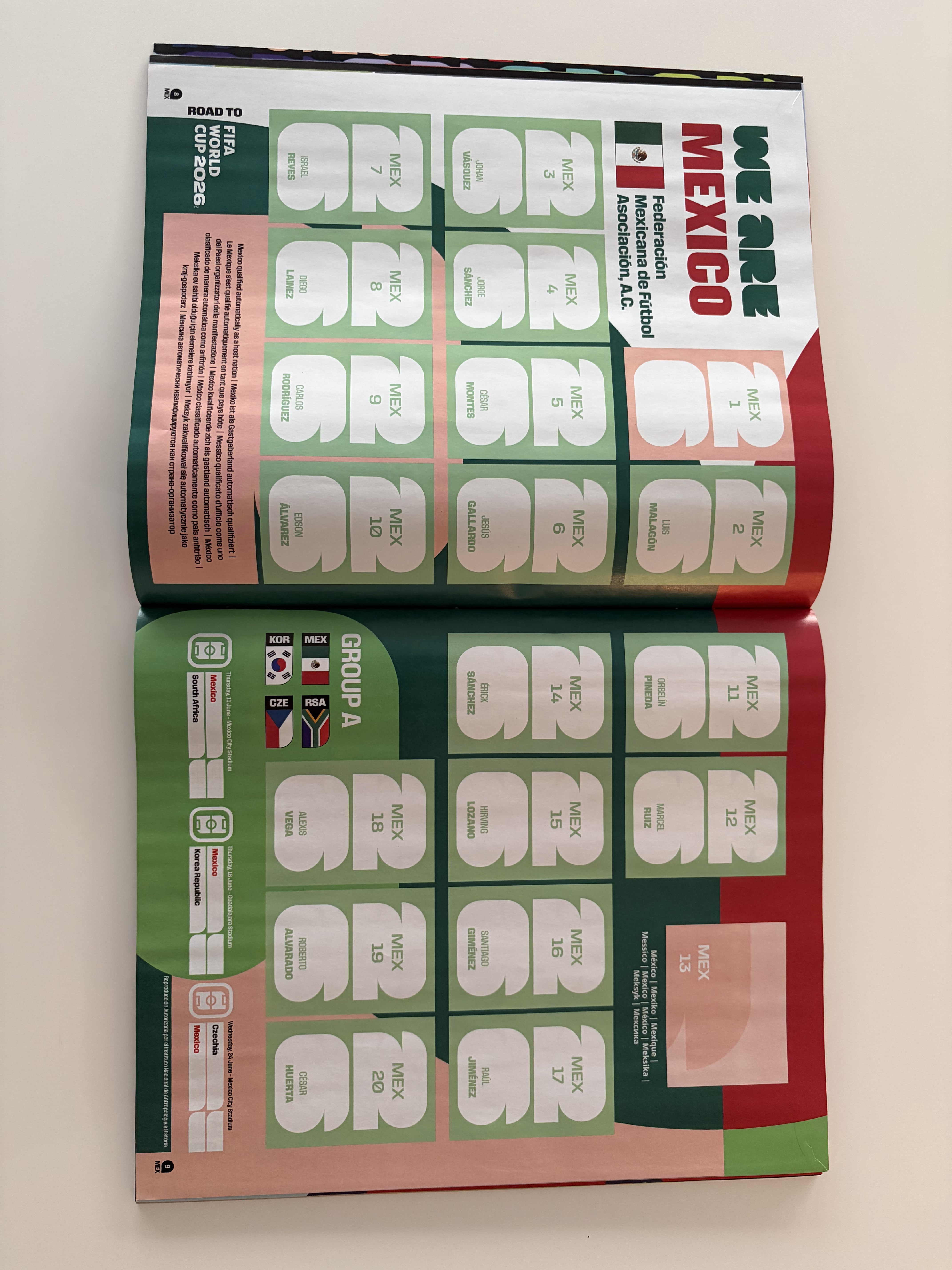 FIFA® World Cup 2026 PANINI® Collection - Soft Cover Album and 1 Box with 50 Sticker Packets