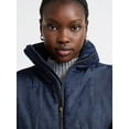 thumbnail image 5 of Free Assembly Women's and Women's Plus Short Denim Puffer Jacket, Sizes XS-4X, 5 of 6